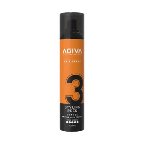 Agiva hajformázó spray Mega Strong (Rock) – narancssárga